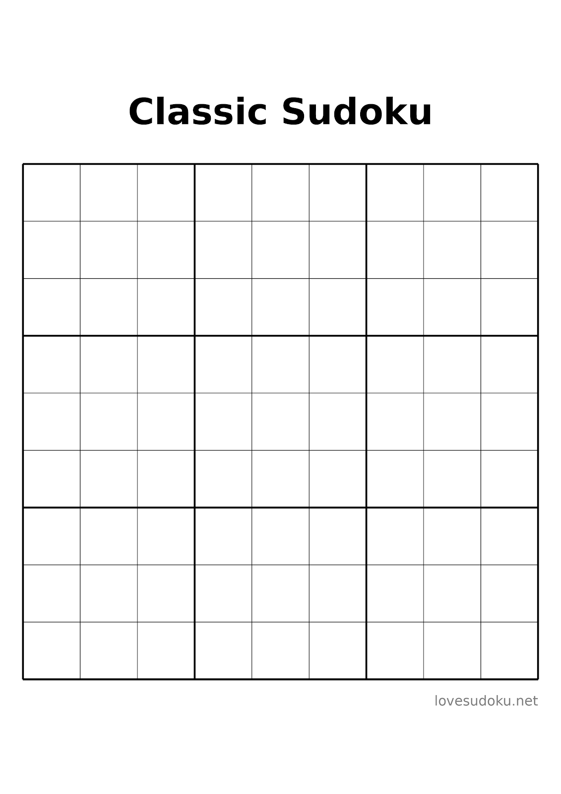 sudoku grids printable